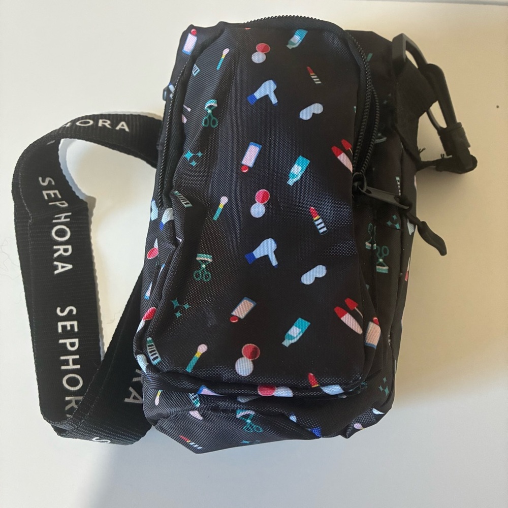 Sephora Black Crossbody Bag with Structured Design - NWT